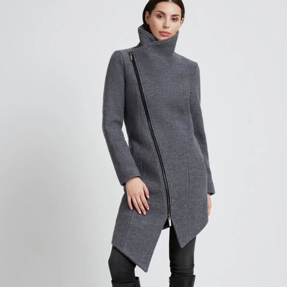 NWOT Marcella Maren Over Coat - Gray - Picture 1 of 7